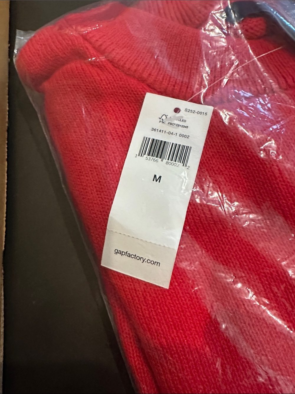 GAP Factory Red Crew Neck Sweater - Picture 2 of 2